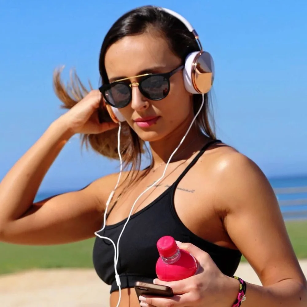 Frends Rose Gold Headphones with 3 Bonus Caps Sets - Picture 9 of 12